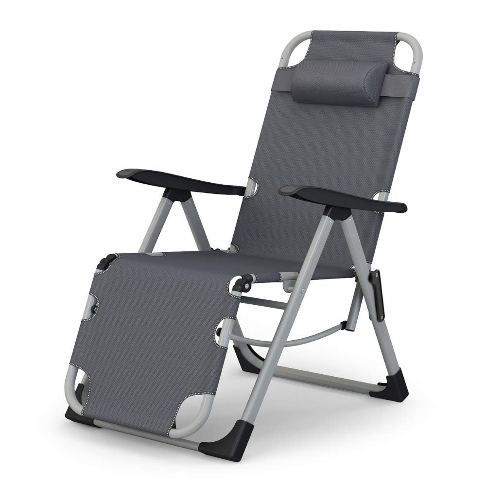 EQUAL - Portable u0026 Folding Steel Recliner Chair with Cushion  Buy 